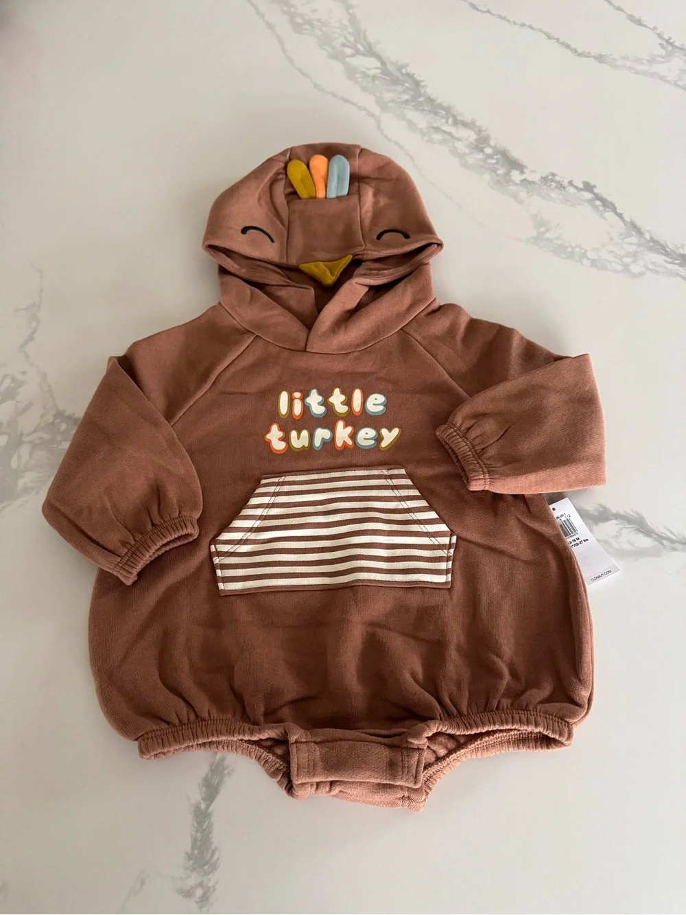 Old Navy Little Turkey One Piece Baby Romper 12-18M NEW